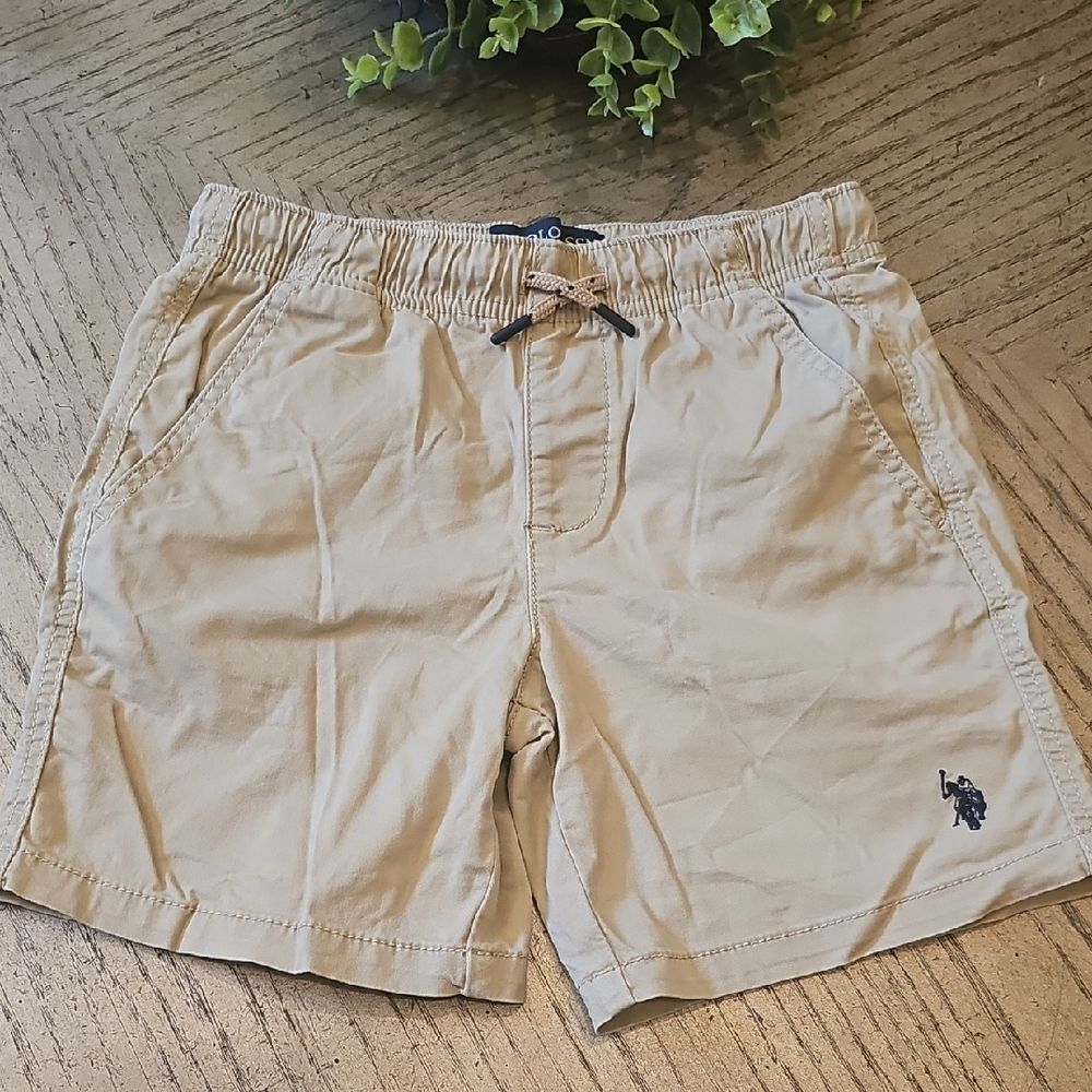 U.S.Polo Assn. Khaki Drawstring Shorts Size 8